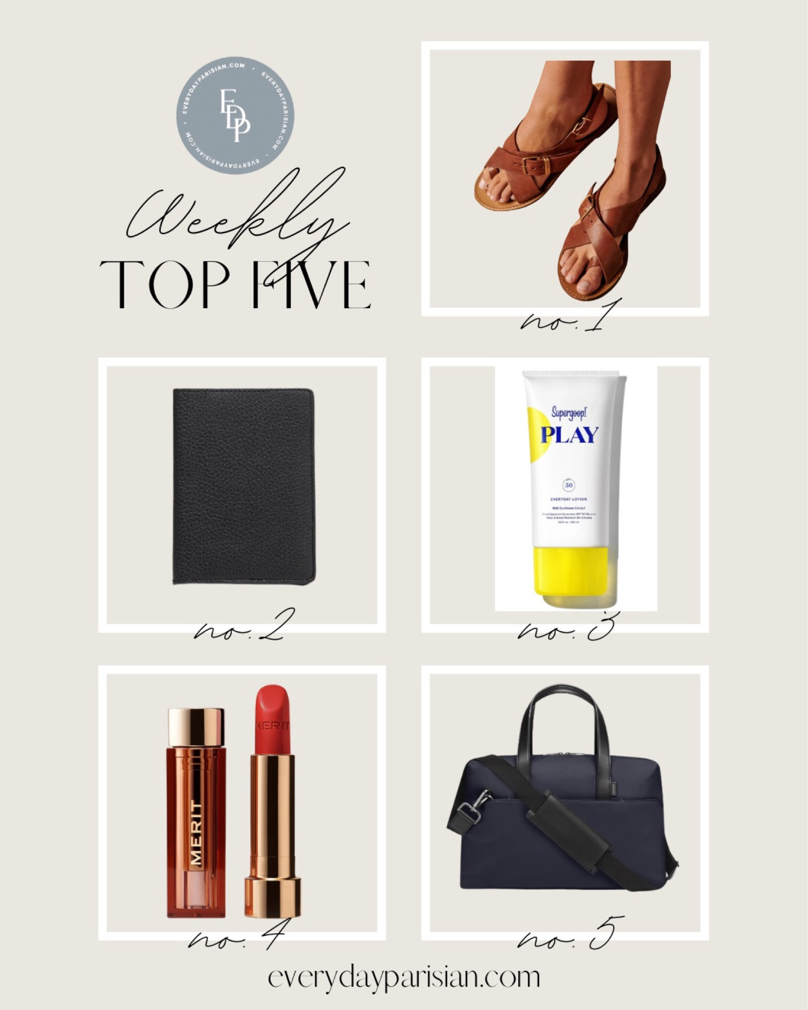 This week’s best sellers include the perfect red lip from Merit, sandals from Sézane, and my favorite daily sunscreen from Supergoop. 

#LTKSeasonal #LTKtravel #LTKunder100