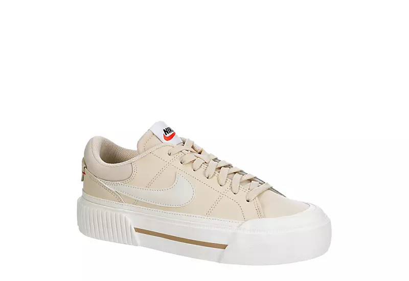 Nike Womens Court Legacy Lift Sneaker - Bone | Rack Room Shoes