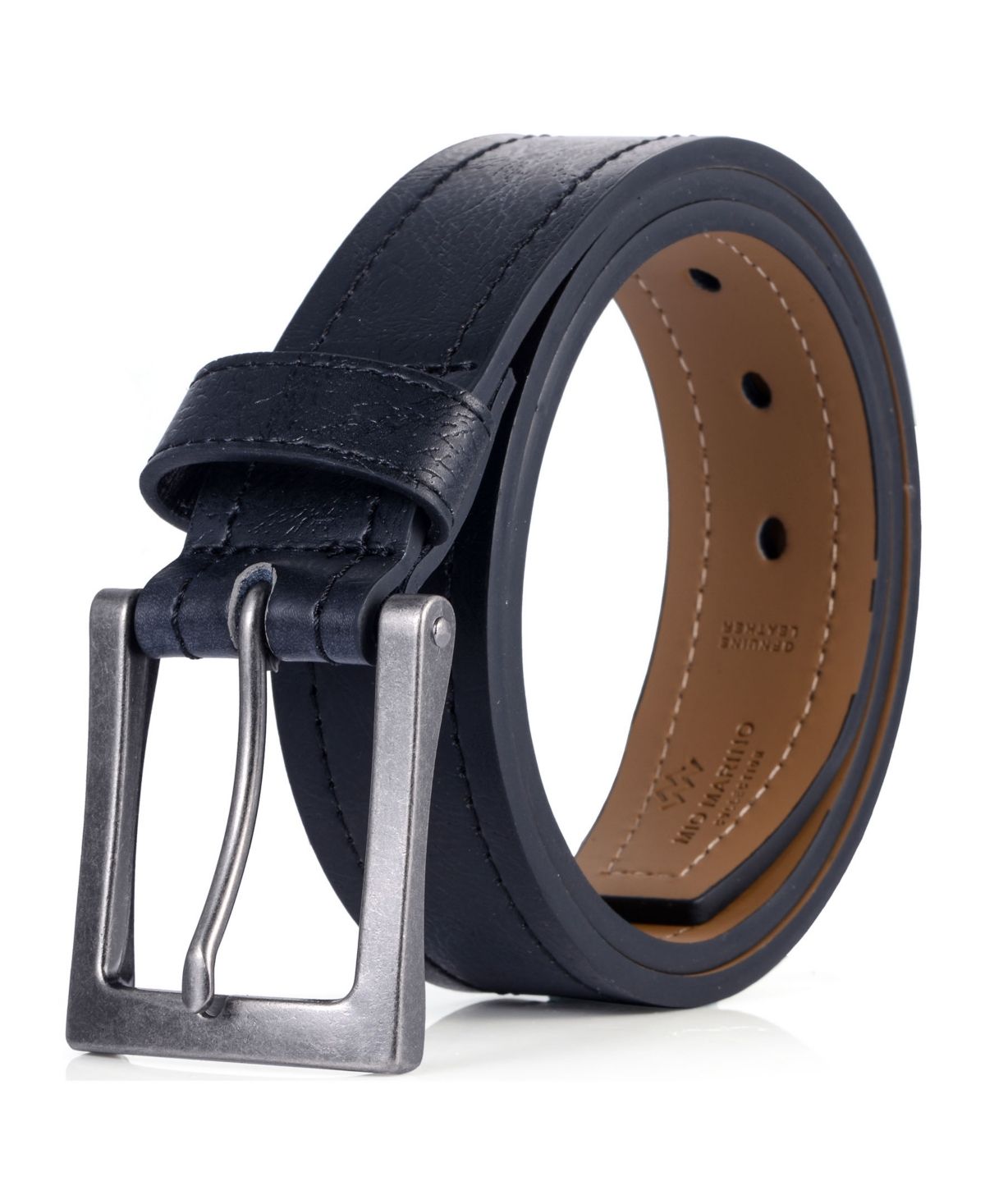 Mio Marino Men's Jean Prong Leather Belt | Macys (US)