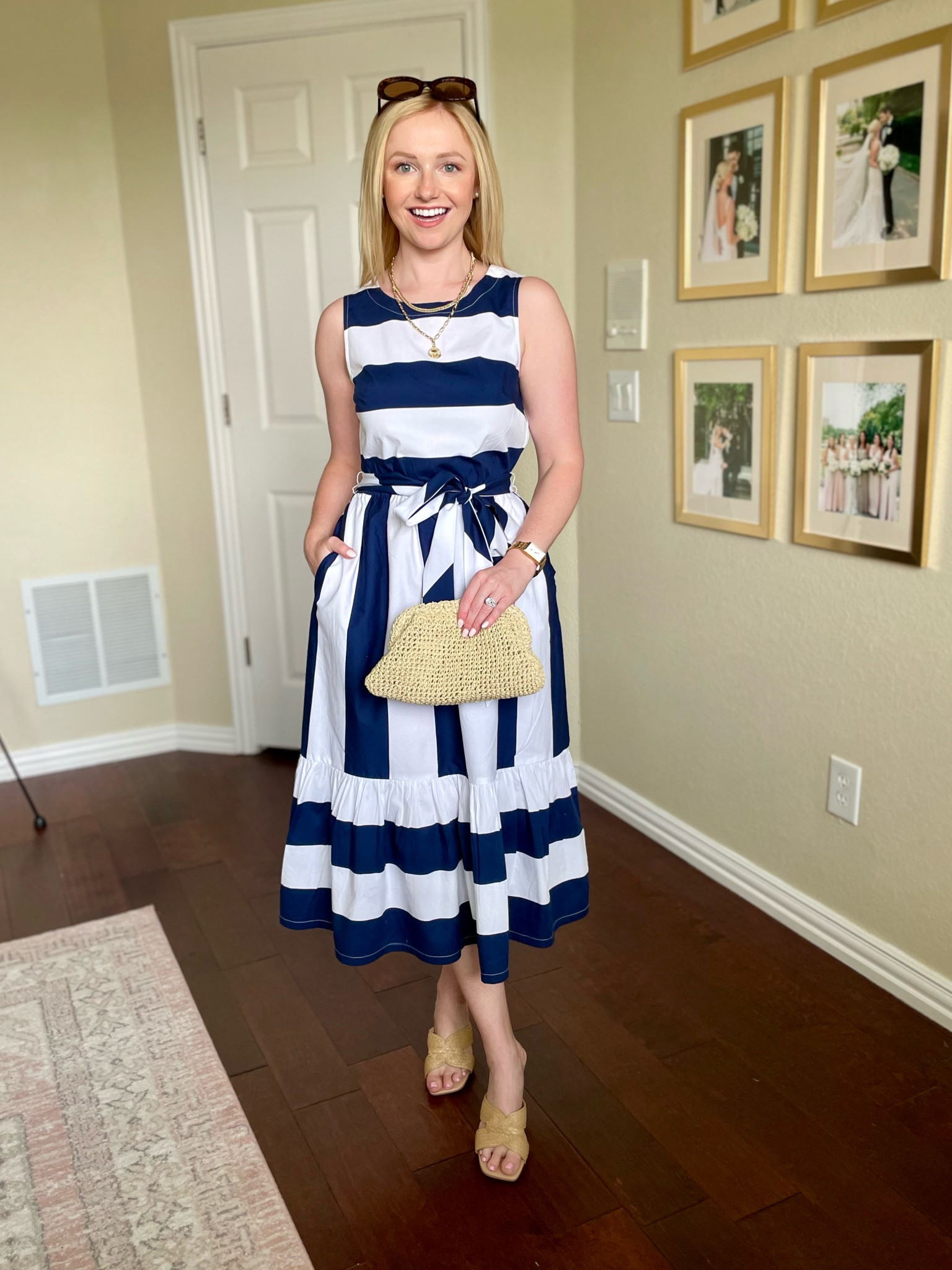 Wearing a 0 in the dress | striped dress, sundress, coastal grandmother, summer outfit 

#LTKSeasonal #LTKFindsUnder100 #LTKStyleTip