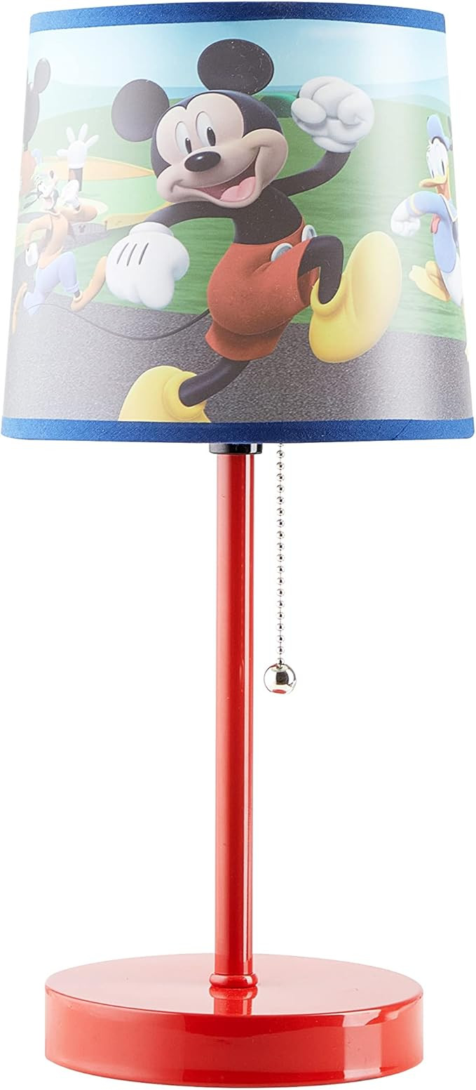 Idea Nuova Disney Mickey Mouse Table Lamp Red | Amazon (US)