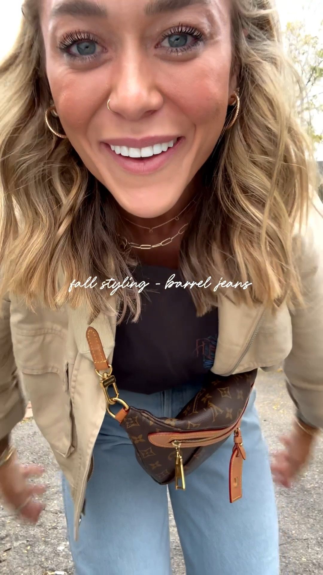 OOTD in Utah⛰️🖤 this Target jacket is so perfect over a graphic tee w/ the sleeves that roll up! I’m wearing a small! Barrel jeans - size 2, shoes tts! Graphic tee under is old😌

Cute fall fit / easy style / buckle / comfy / Holley Gabrielle / travel / reel 

#LTKFindsUnder100 #LTKStyleTip #LTKSeasonal