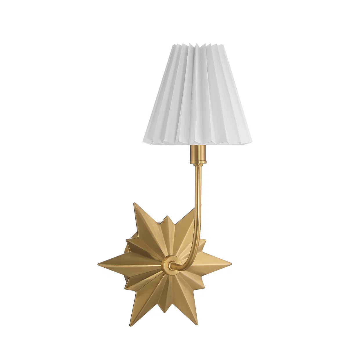 Ligetti Metal Armed Sconce in Brass | Wayfair North America