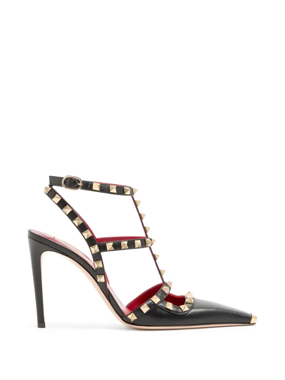 Valentino Garavani Rockstud Kidskin Pumps 100mm | 블랙 | FARFETCH KR | Farfetch Global