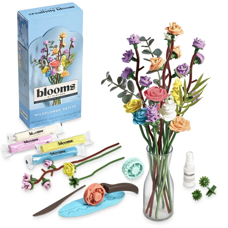 Blooms by Play-Doh Wildflower Petite Flower Bouquet Arts & Crafts Kit for Adults, DIY Home & Desk... | Walmart (US)