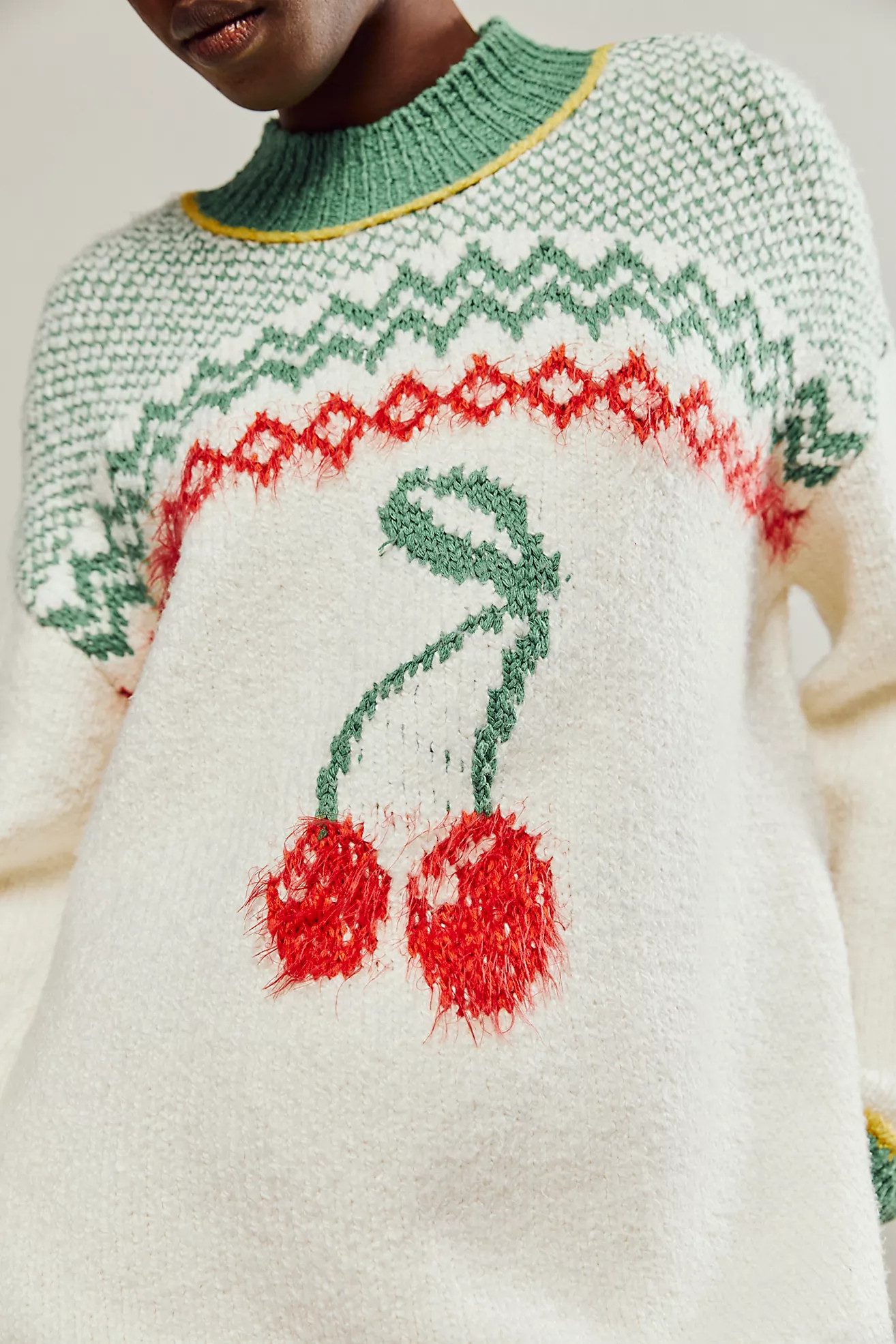 Cherry Heart Sweater Dress | Free People (Global - UK&FR Excluded)