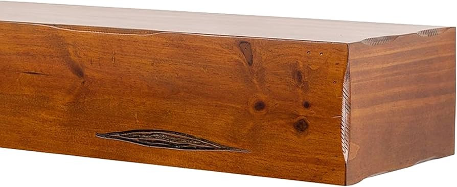 Hearth Brands - Floating Fireplace Wood Shelf, 48” Pine Box Construction Floating Shelf, Wood W... | Amazon (US)