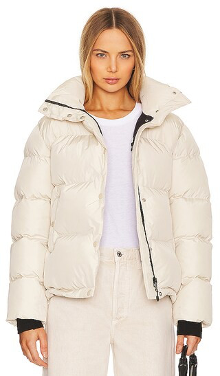 Maya Puffer Jacket in Cream | Revolve Clothing (Global)