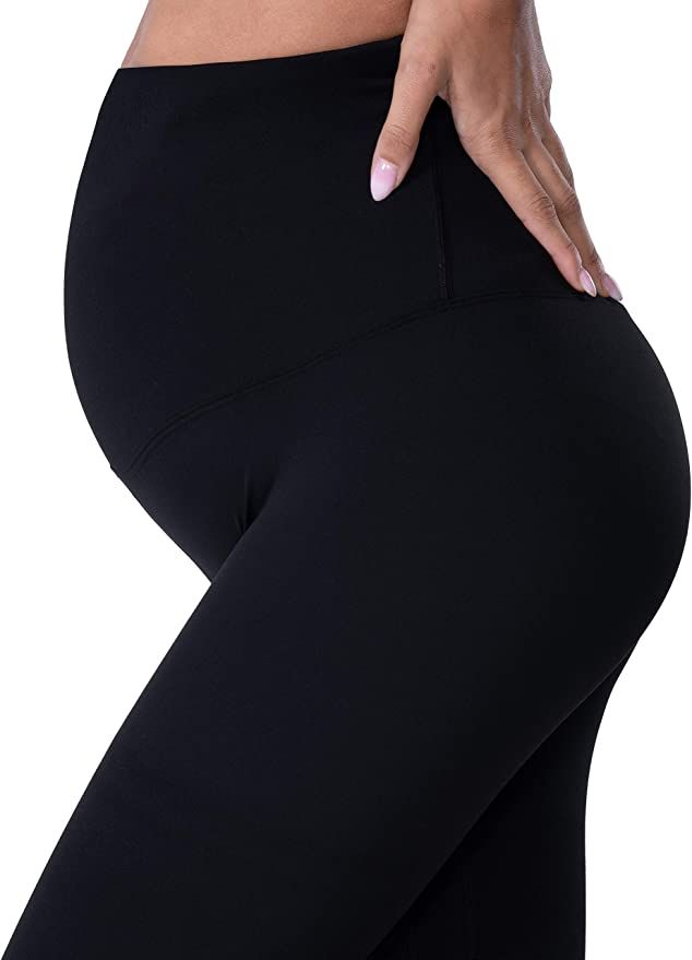 POSHDIVAH Women's Maternity Leggings Over The Belly Pregnancy Yoga Pants Active Wear Workout Legg... | Amazon (US)