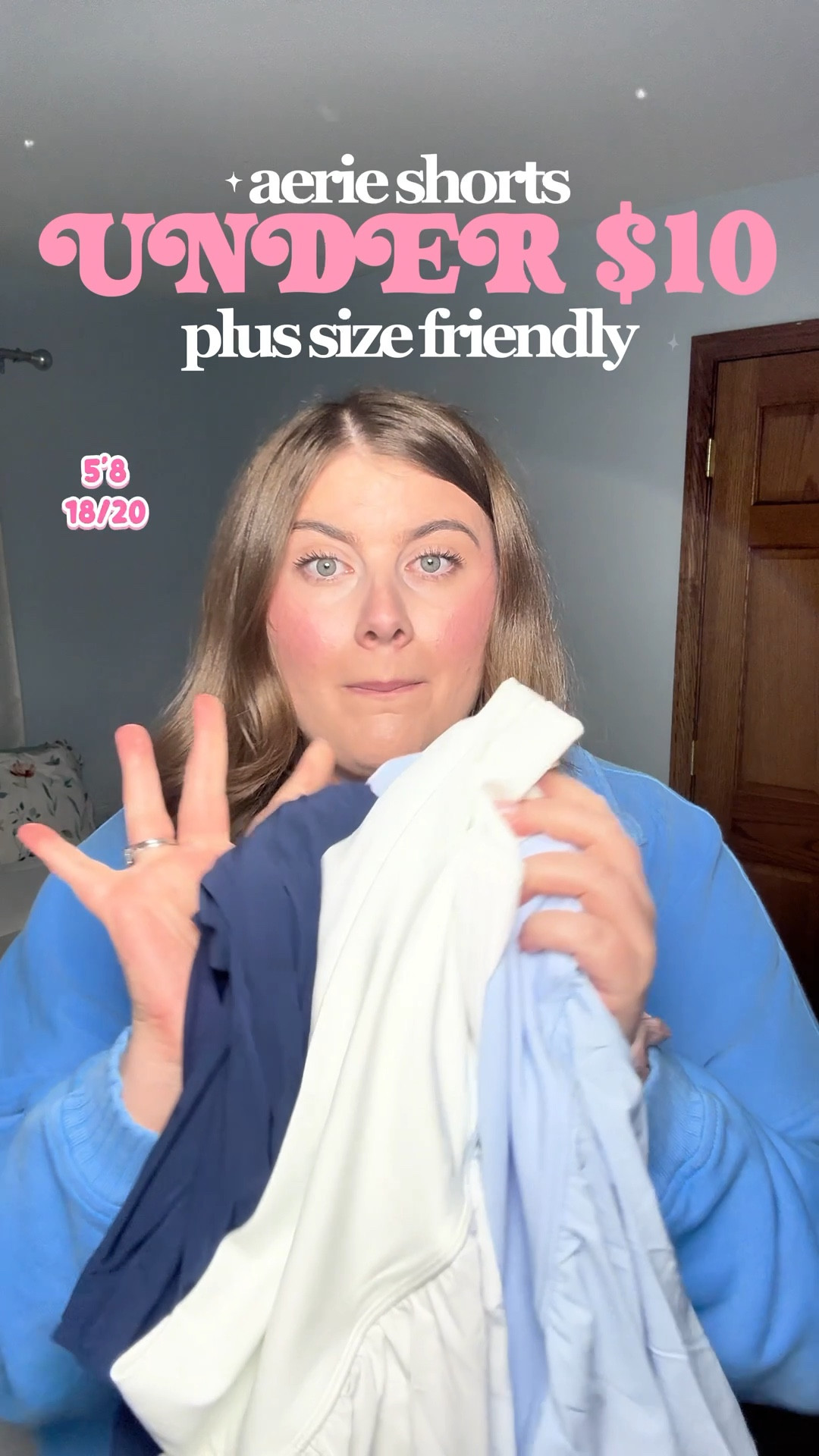 AERIE SHORTS UNDER $10!!! 
wearing a size xxl in all! 🎀🩵

#LTKPlusSize #LTKSpringSale #LTKSaleAlert