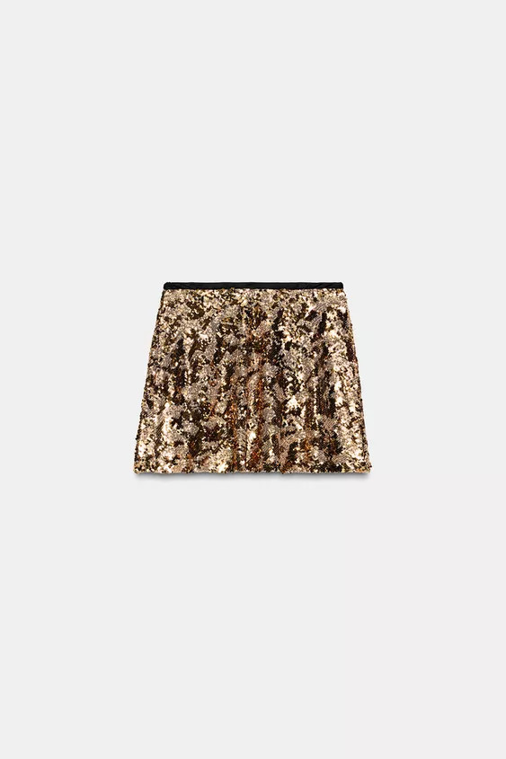 SEQUIN MINI SKIRT | Zara US
