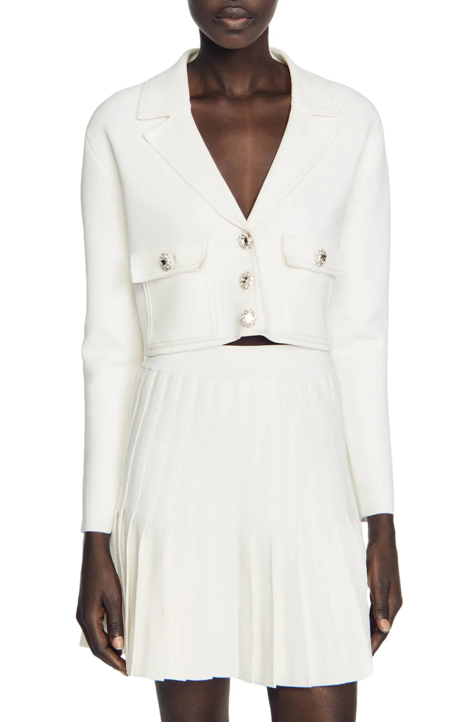 Ilna Notch Collar Crop Jacket | Nordstrom