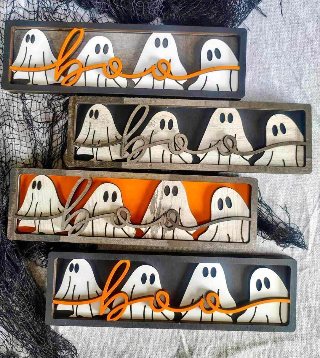 3D Framed Boo Sign 3D Decor Seasonal Decor Decor Wood Decor Halloween - Etsy | Etsy (US)
