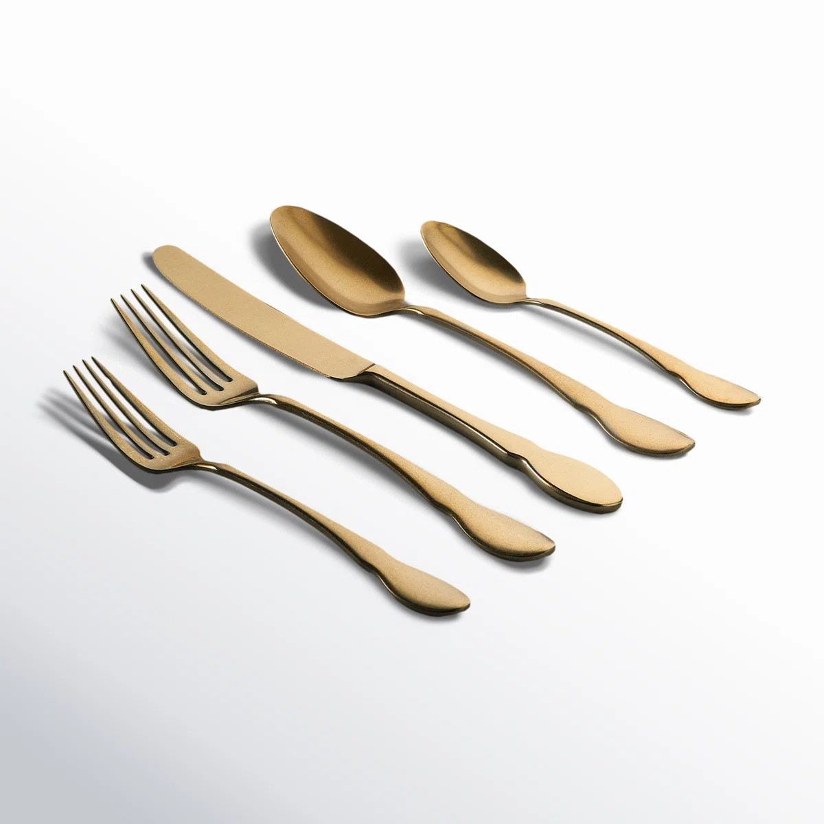 Gold And Black 20 Piece Flatware Set, Service for 4 | Wayfair North America