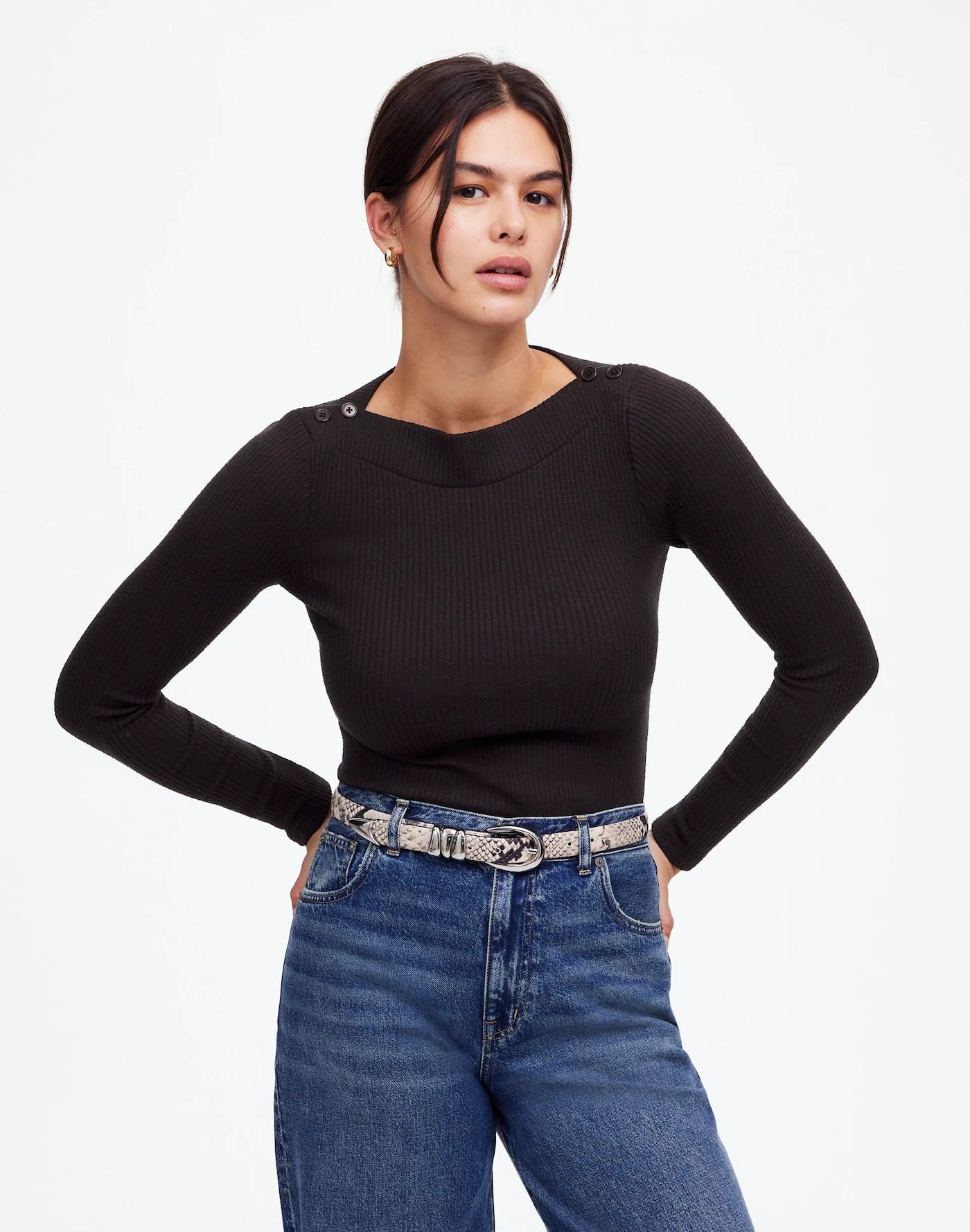 Boatneck Long-Sleeve Tee | Madewell