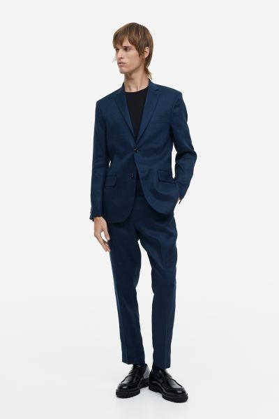 Slim Fit Linen Jacket | H&M (US + CA)