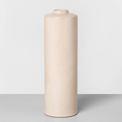 14" Ceramic Skinny Vase Dusty Pink - Hearth & Hand™ with Magnolia | Target