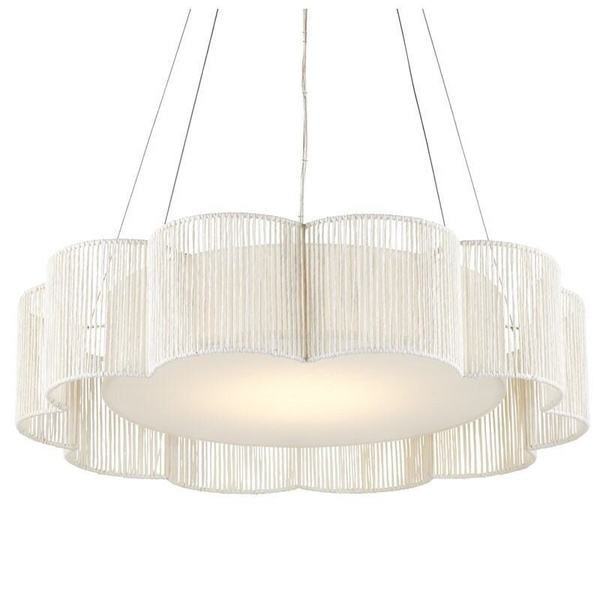 Ancroft White Scalloped Paper Twine Chandelier | Scout & Nimble