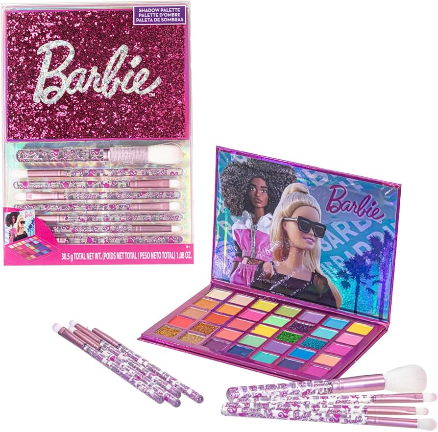 Barbie - Townley Girl 35-Well Eyeshadow Palette, Shimmery and Opaque Colors, Pigmented Blendable,... | Amazon (US)