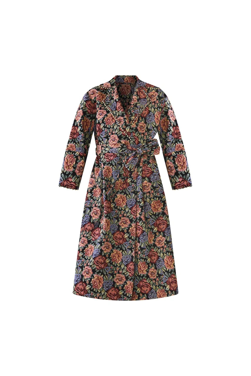 Palak Jacket in Black Rainbow Jacquard | Over The Moon