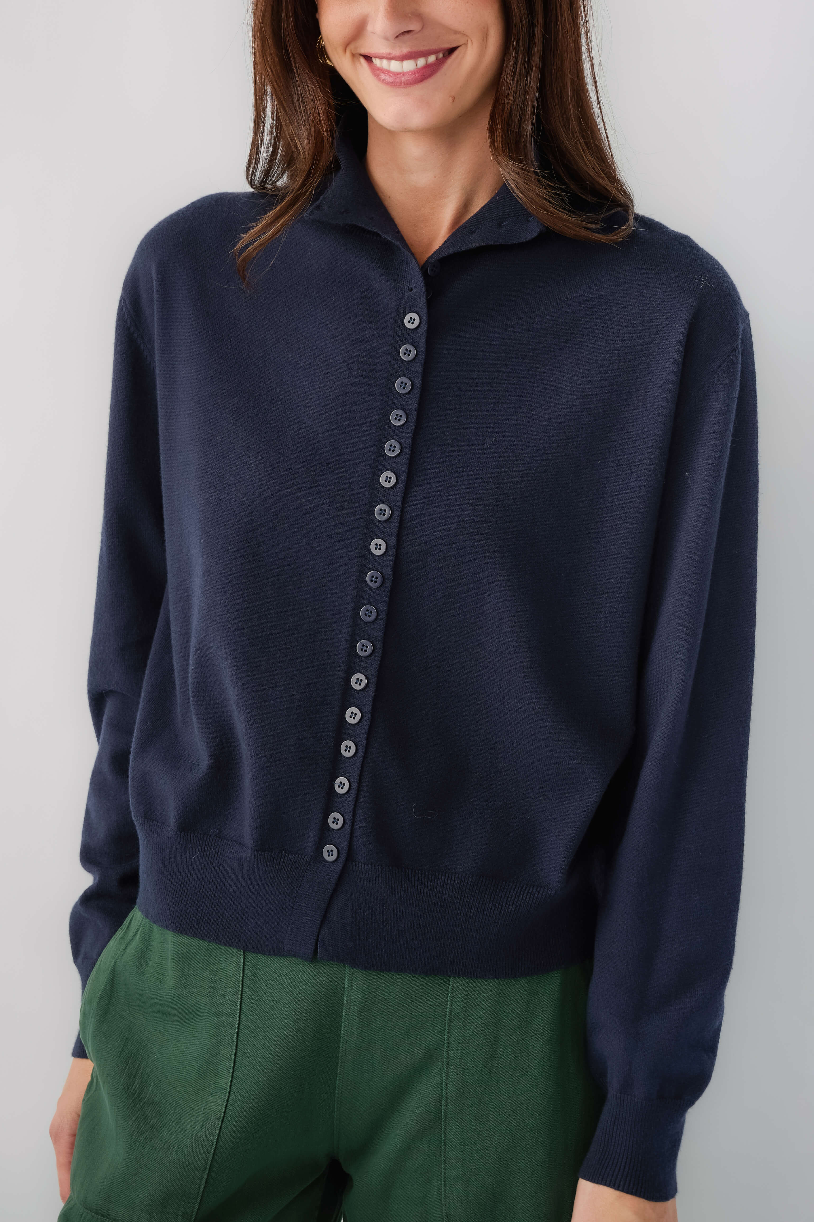Things Between Mockneck Cardigan | Social Threads