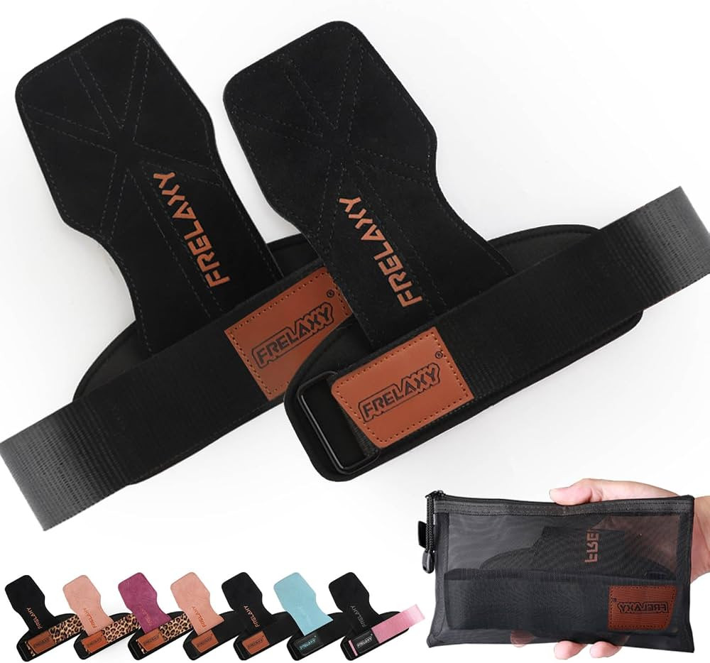 Frelaxy Lifting Wrist Straps Women and Men, Weight Lifting Grips with Cushion Wrist Loop, Double ... | Amazon (US)