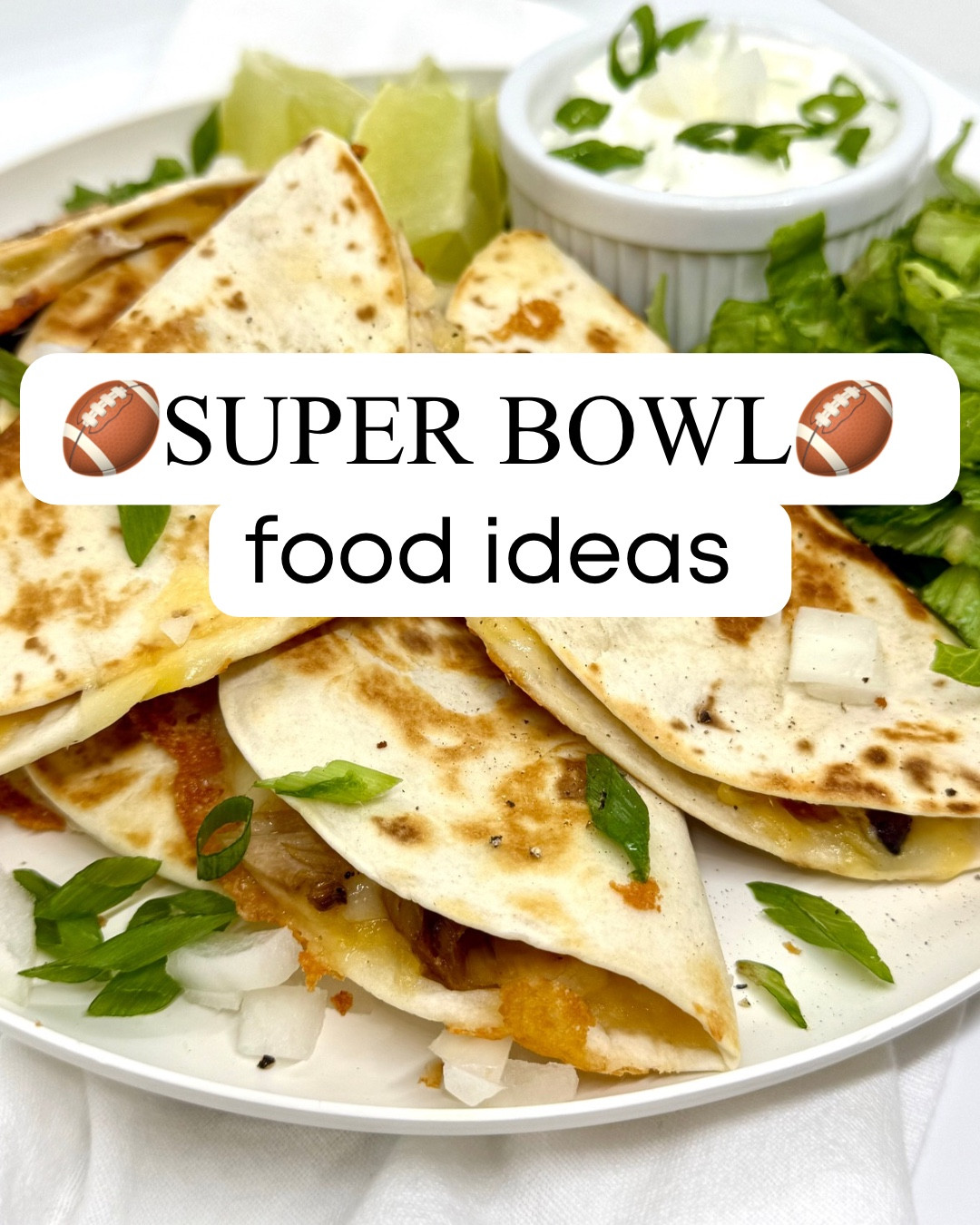 Super Bowl hosting food ideas! 🏈 

Chicken Quesadillas 
Chicken Philly’s
Tzatziki Dip
Chicken Parm Sliders 
Ribs 

Football, super bowl food, super bowl party 

#LTKfoodie #LTKSeasonal