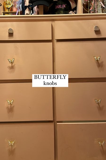 butterfly knobs for closet and kitchen :)