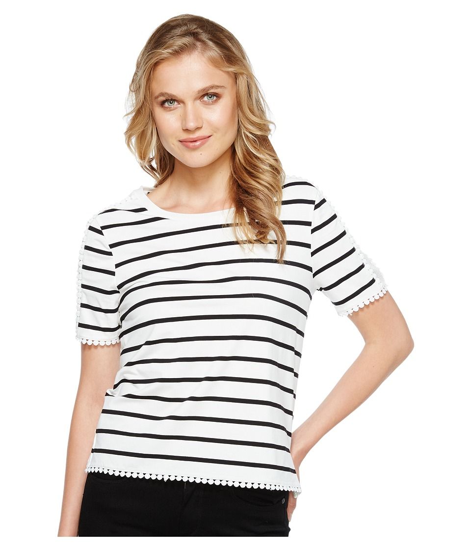 CATHERINE Catherine Malandrino - Kirk Top (White/Black) Women's Clothing | 6pm