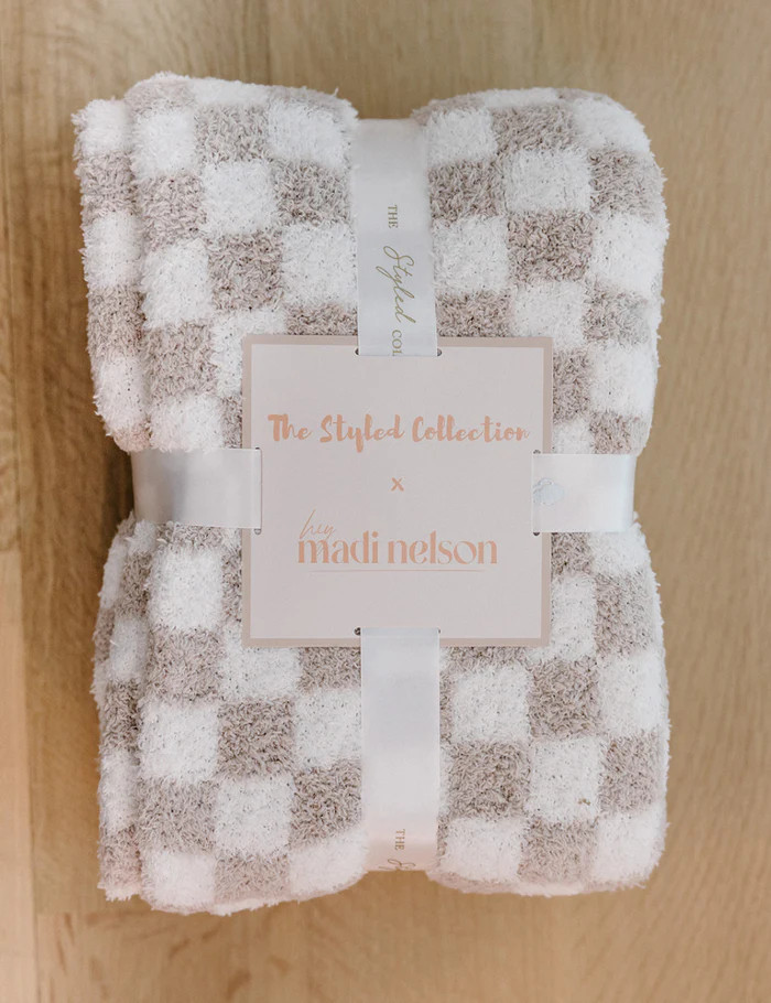 TSC x Madi Nelson: Children's Mini Checkered Buttery Blankets | The Styled Collection
