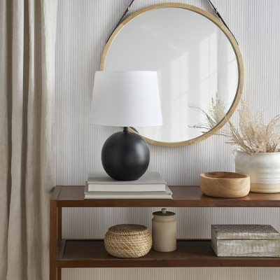 18" Modern Round Table Lamp - Nourison | Target