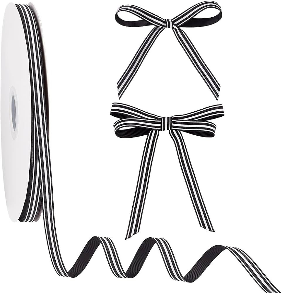 PH PandaHall 100 Yards 3/8" Stripe Styles Ribbons Grosgrain Satin Fabric Ribbon for Gift Wrapping... | Amazon (CA)