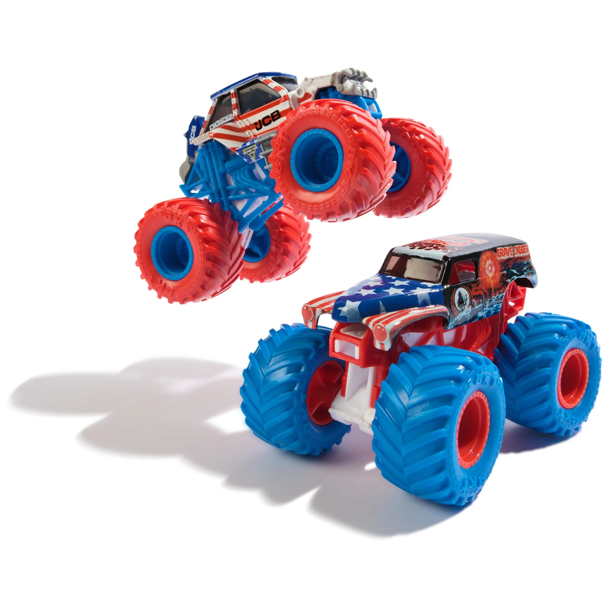 Monster Jam, Grave Digger Vs. Digatron Die-Cast 1:64 Scale Monster Trucks, Boys and Girls Ages 3 ... | Walmart (US)
