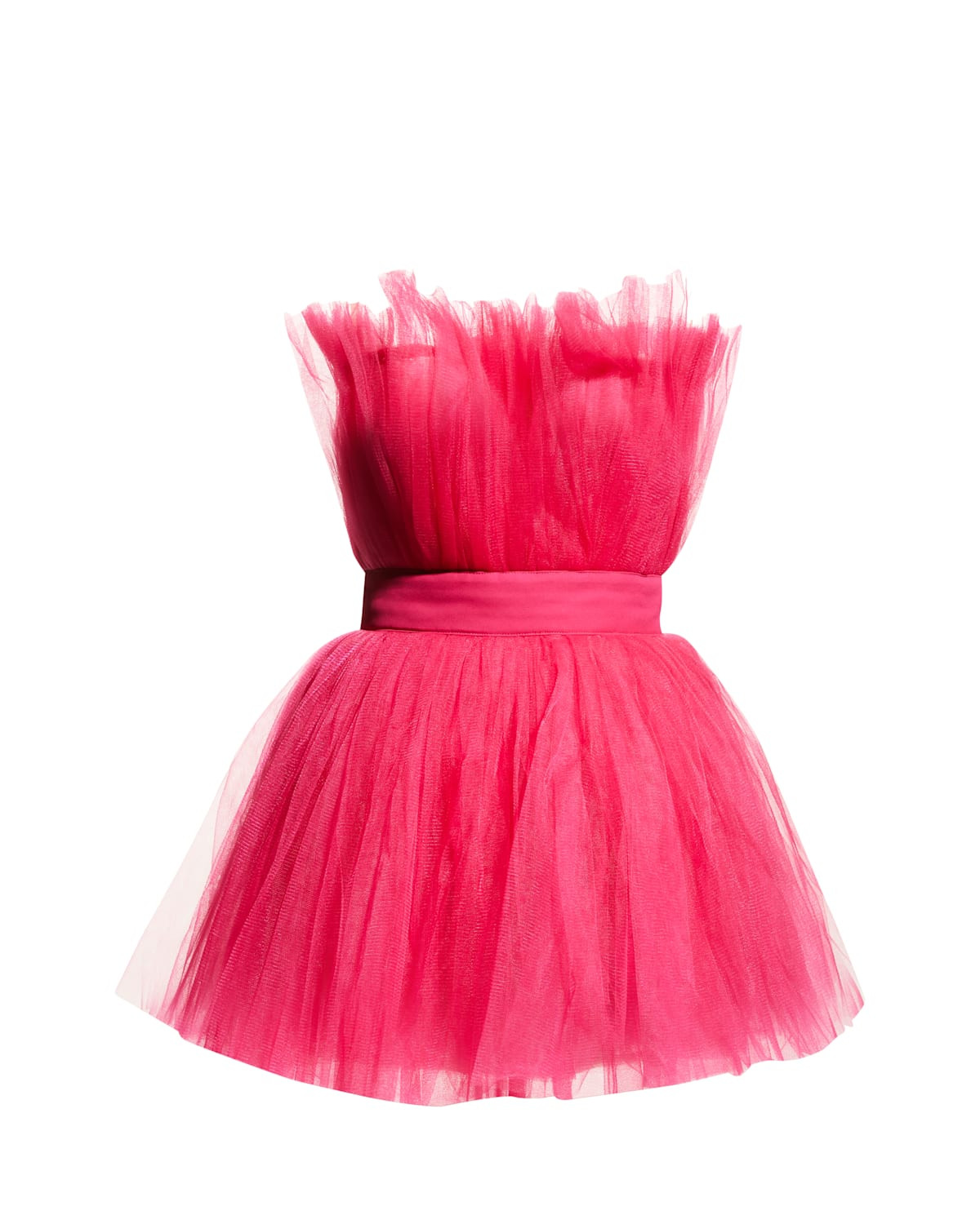 Anna Strapless Tulle Mini Dress | Neiman Marcus