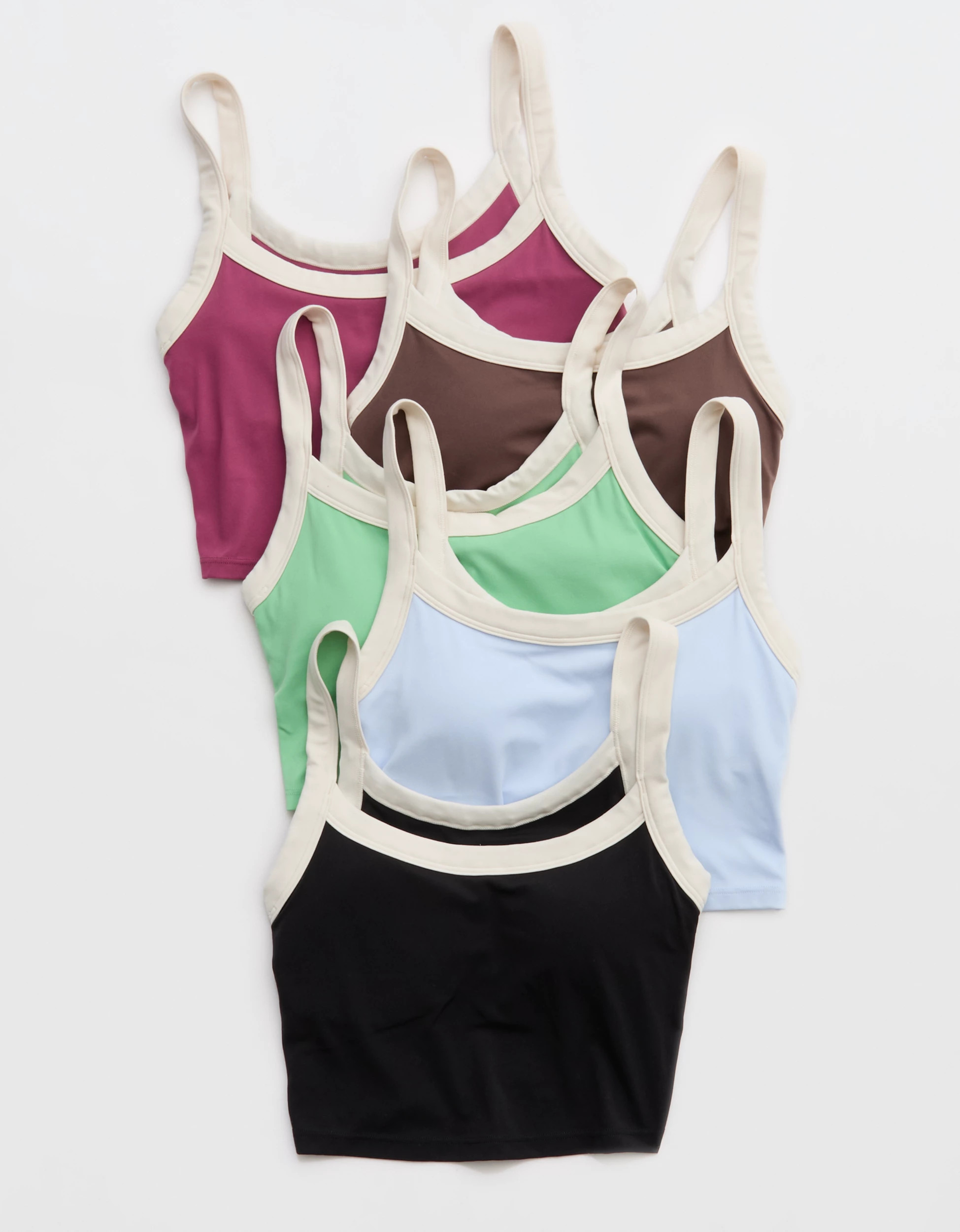 OFFLINE By Aerie Real Me Low Key Ringer Longline Sports Bra | American Eagle Outfitters (US & CA)