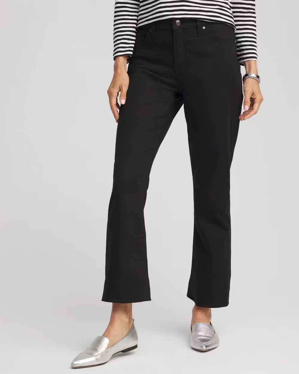 Petite Cropped Girlfriend Kick-Flare Jeans | Chico's