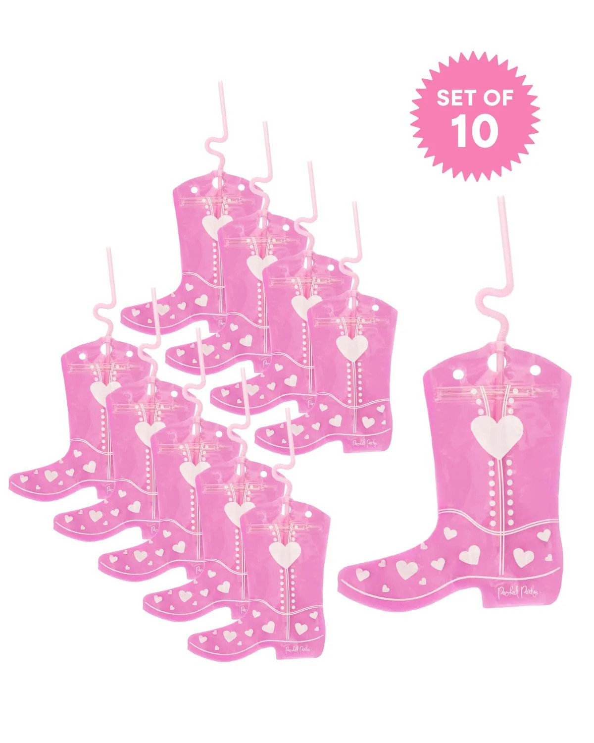 BOOT SCOOT DRINK POUCH SET - Set of 10 | Packed Party
