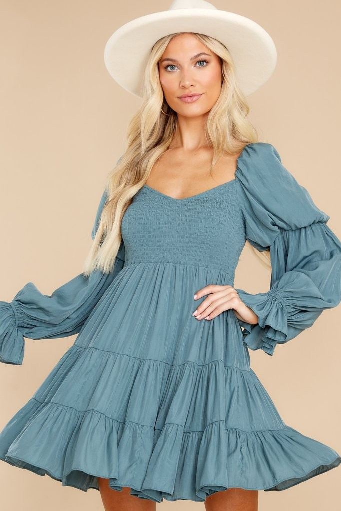 Bottom Of My Heart Jade Green Dress | Red Dress 