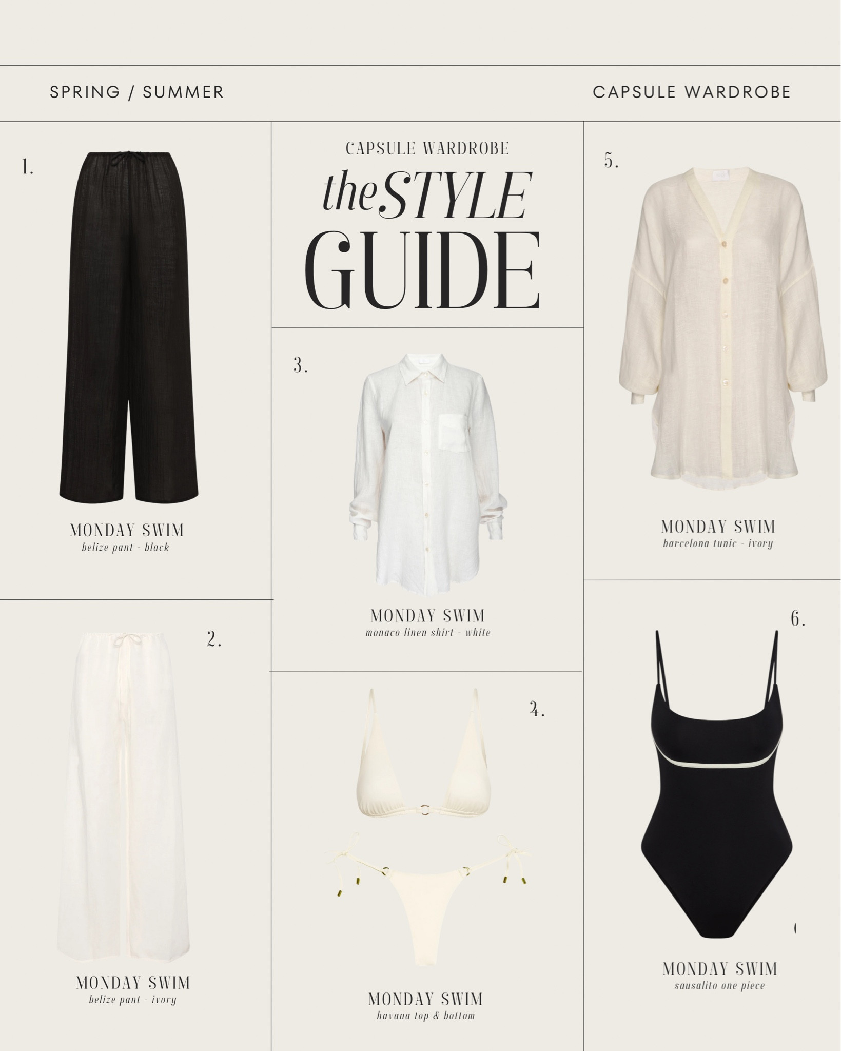 Spring/Summer Capsule Wardrobe