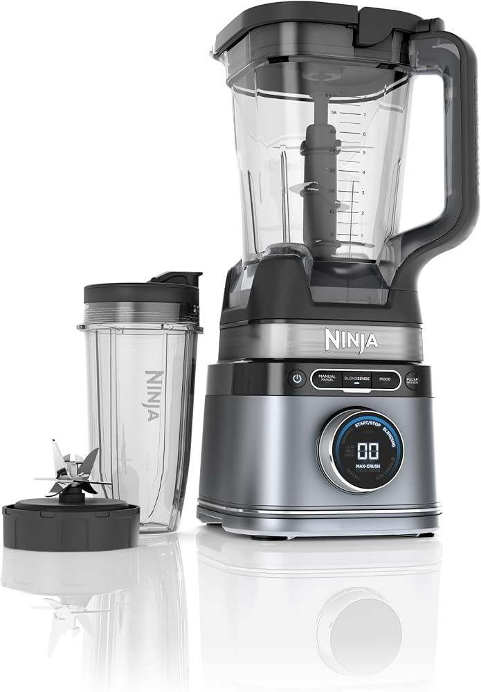 Ninja Detect Power Blender + Personal Single-Serve, BlendSense Technology, For Smoothies, Food and More, Compact Kitchen Countertop, 1700 P-Watts, 72 oz. Pitcher, 24 oz. Cup, TB300C (Canadian Version) | Amazon (CA)