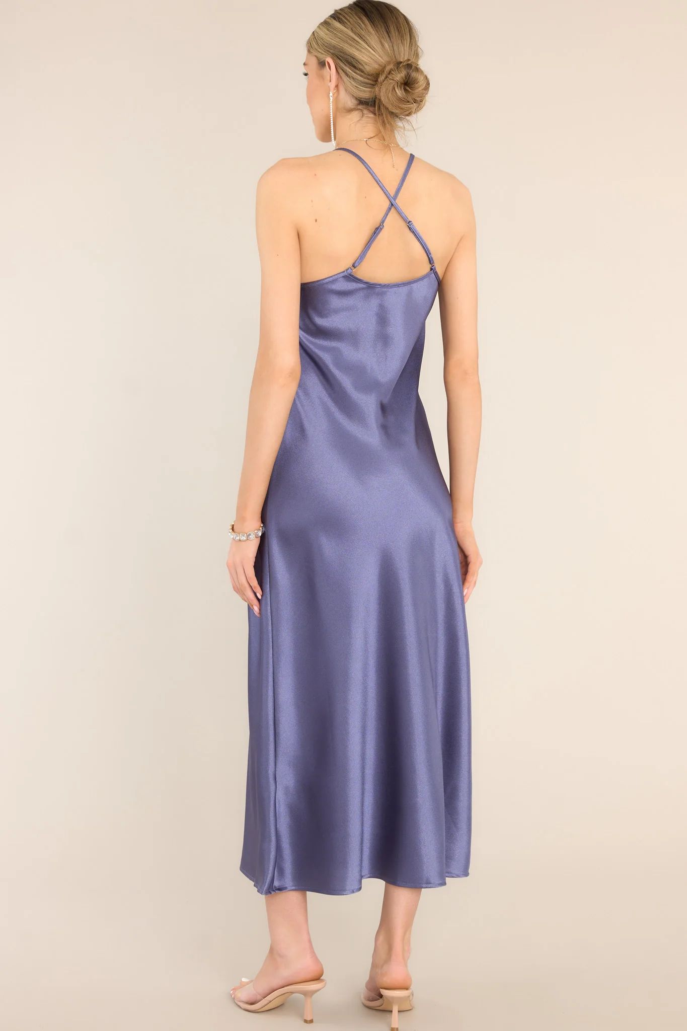 All Yours Dark Lilac Cowl Neck Maxi Dress | Red Dress
