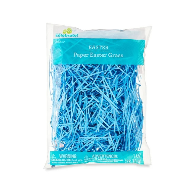 Easter Blue Paper Grass, 1 oz, by Way To Celebrate | Walmart (US)