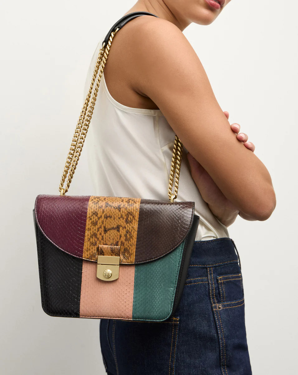 Double Link Patchwork Flap Bag | Veronica Beard