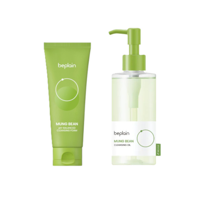 beplain - Mung Bean Cleansing Oil + Cleansing Foam Set | Stylevana