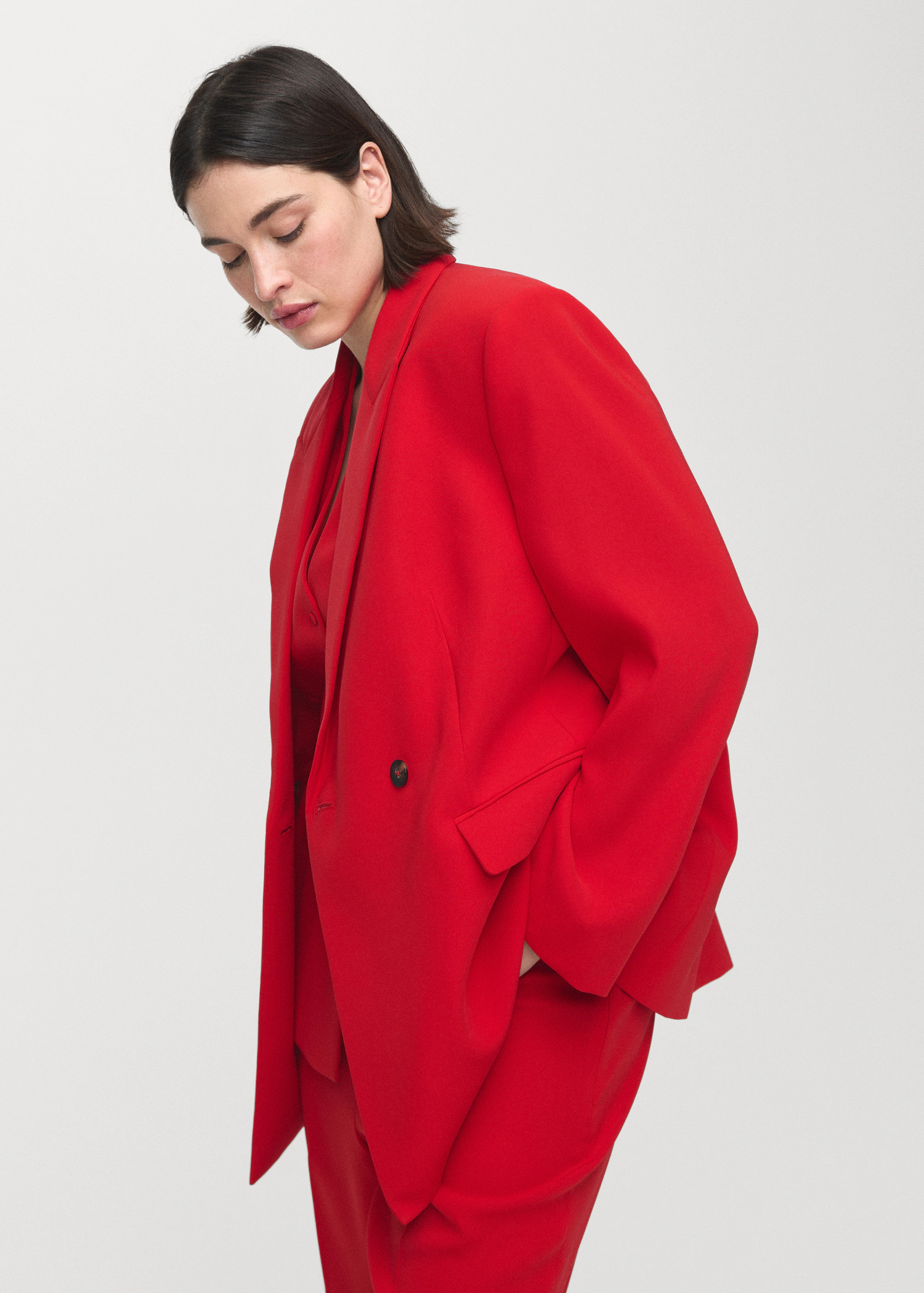 Suit jacket with scarf | Mango (US/MX/AU)