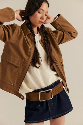 We The Free Blair Vegan Suede Jacket | Free People (Global - UK&FR Excluded)