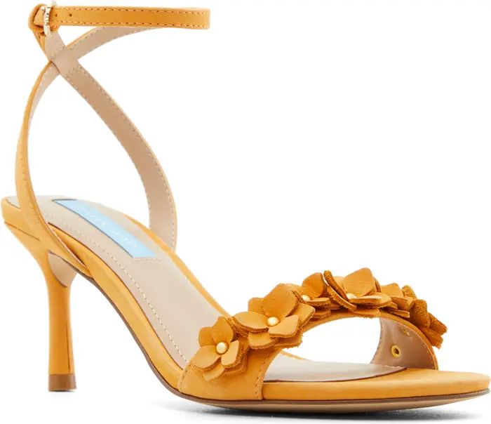 Draper James Alice Floral Appliquè Ankle Strap Sandal | Nordstrom | Nordstrom