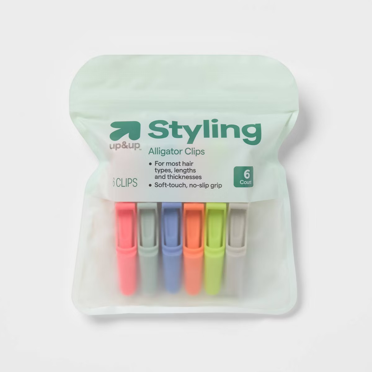 Hair Sectioning Plastic Alligator Clips - 6pc - Assorted colors  - up&up™ | Target