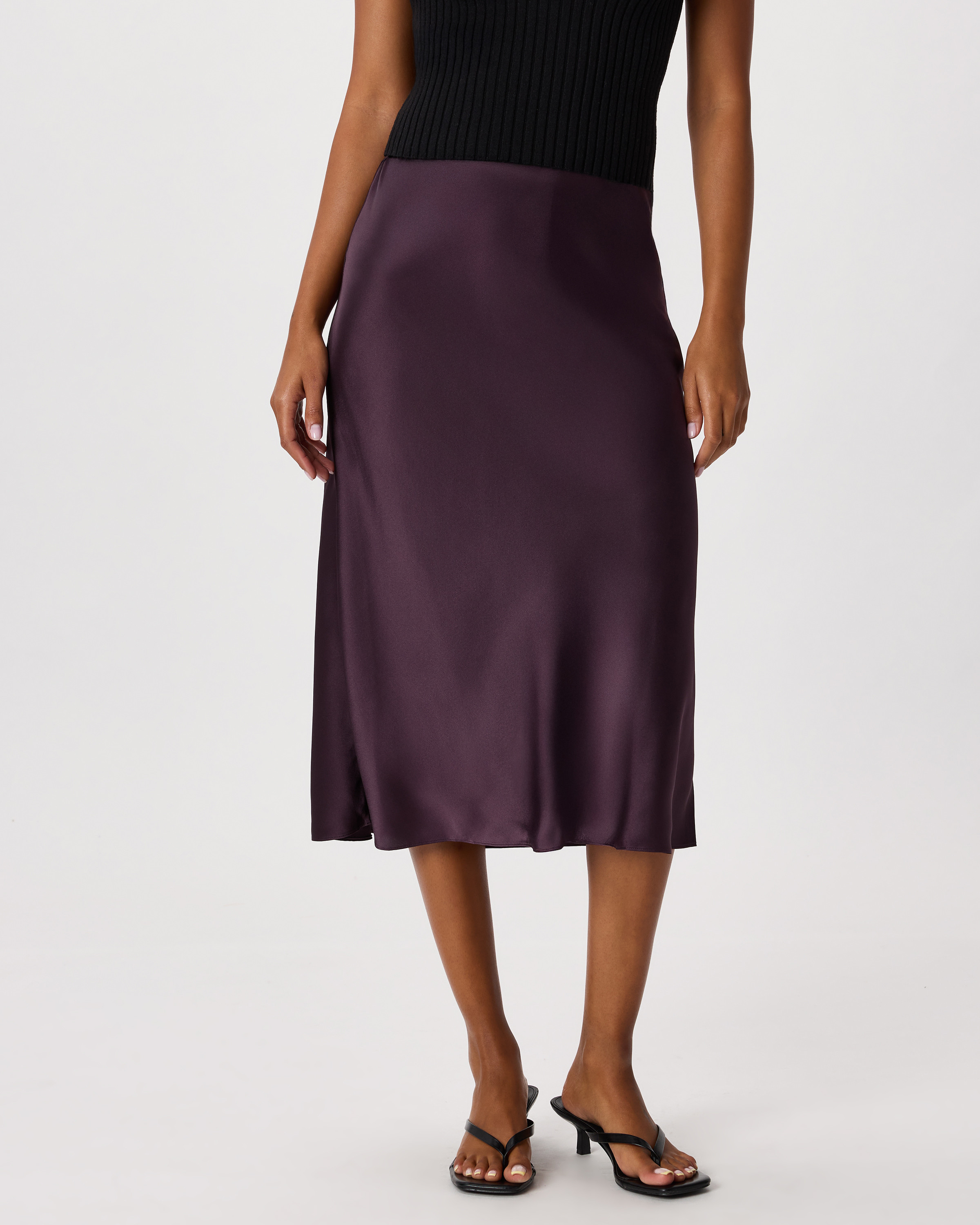 Quince | Women's Skirt in Deep Orchid Purple, Size Small, Silk | Quince