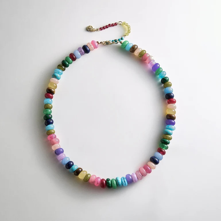 Joyce Semi-Precious Beaded Necklace - Multi Bead | BaubleBar